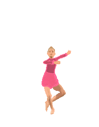 couchsisters dance animation dancing girl Sticker