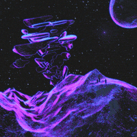 dualvoidanima pink loop glitch space GIF