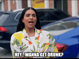 Drunk Go Out GIF by Lilly Singh