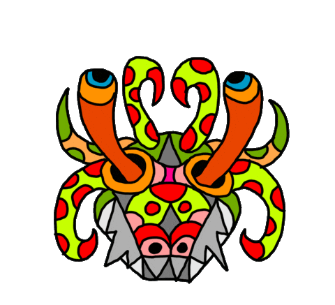 Puerto Rico Vejigante Sticker by MOYOGASH