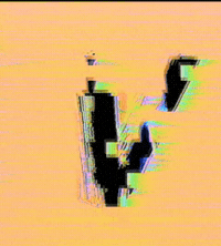 Glitch Alphabet GIF