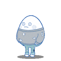 Hong Kong Egg Sticker by M21.hk