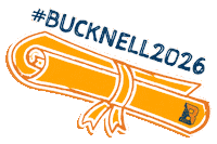 Grad Celebrate Sticker by Bucknell University
