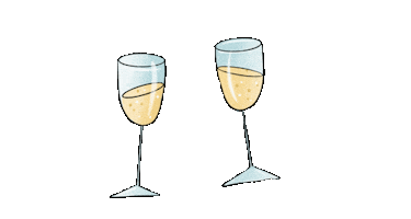 matiastudio birthday cheers happy birthday wine Sticker
