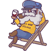 Red Wine Summer Sticker by Castaways