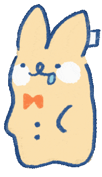 fortune_and_cookies hungry 兔子 好吃 兔 Sticker