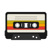 houseofgraystudio tape cassette houseofgraystudio Sticker