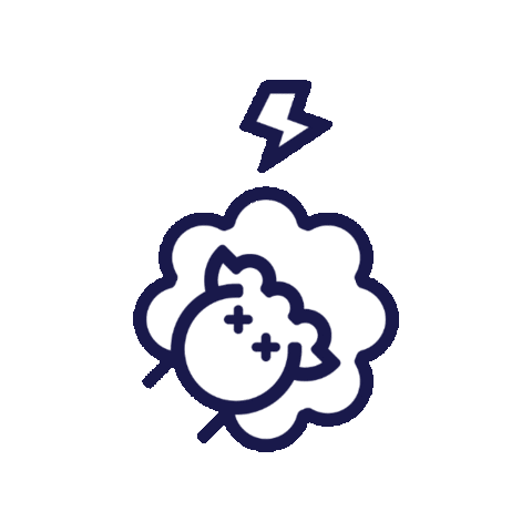 Lightning Sheep Sticker by pagaconlana
