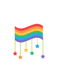 Under The Rainbow Sticker by Bloom Baby Classes