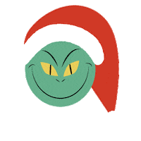 Merry Christmas Grinch Sticker