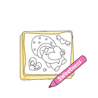 Valentines Day Drawing Sticker by Sweetness