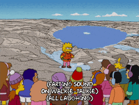 lisa simpson laughing GIF
