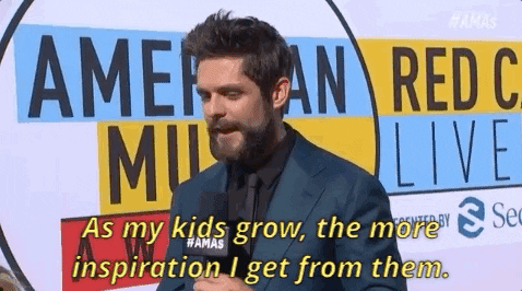 american music awards 2018 as my kids grow the more inspiration i get from them GIF by AMAs