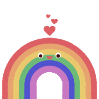 Rainbow Love Sticker
