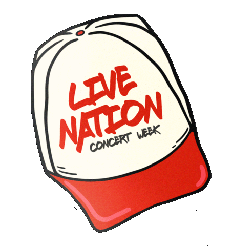Hat Concerts Sticker by Live Nation