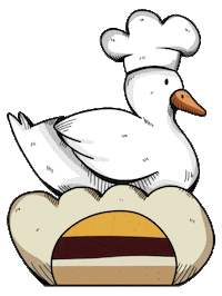 veronikavrx goose patisserie lmg la mousse goose Sticker