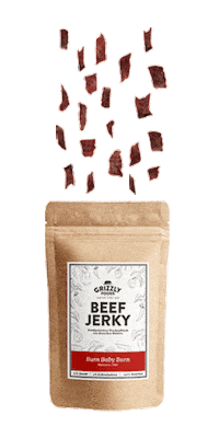 Beef Jerky Burnbabyburn Sticker by Grizzly Foods