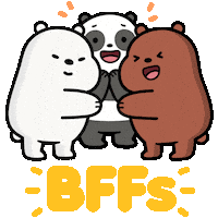 Friends Panda Sticker by CNLA