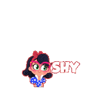 Feeling Shy Snow White Sticker by Cool School