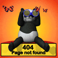 Panda Butterfly GIF