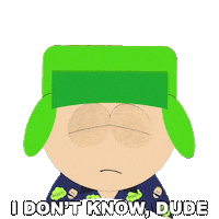 Confused Kyle Broflovski Sticker by South Park