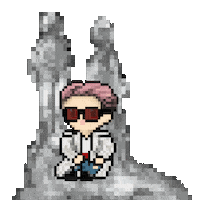Pixel Slide Sticker