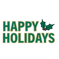Green And Gold Happy Holidays Sticker by University of South Florida