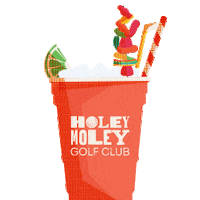 HoleyMoleyGolfClub cocktails mini golf putt putt minigolf Sticker
