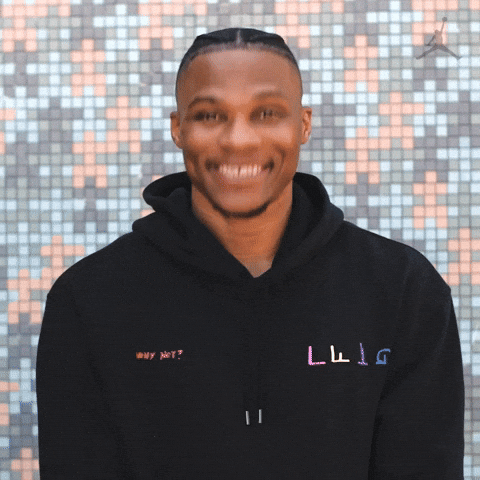 Happy Russell Westbrook GIF by jumpman23