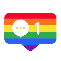 Gay Pride Love Sticker by SocialPubli