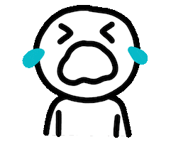 Sad Sorrow Sticker by eomgogi