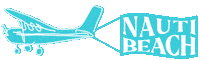 Beach Flying Sticker by Drink Nauti