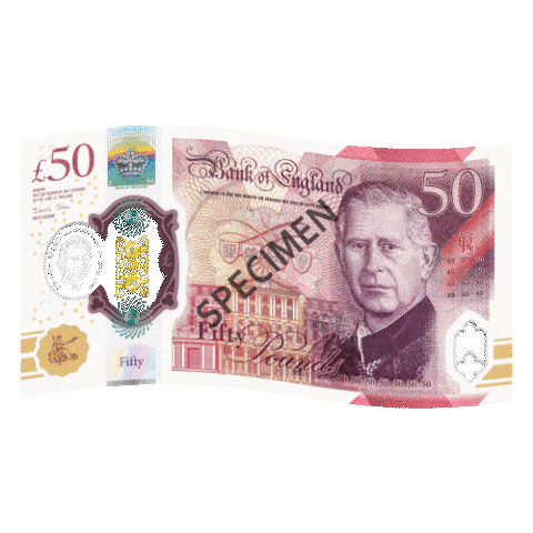 bankofengland giphyupload money cash 50 Sticker