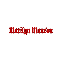 Marilyn Manson Sticker by Blvvsh Studio