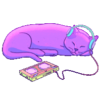 Sleepy Cat Sticker by Messenger