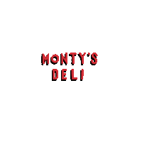 logo font Sticker by Monty's Deli
