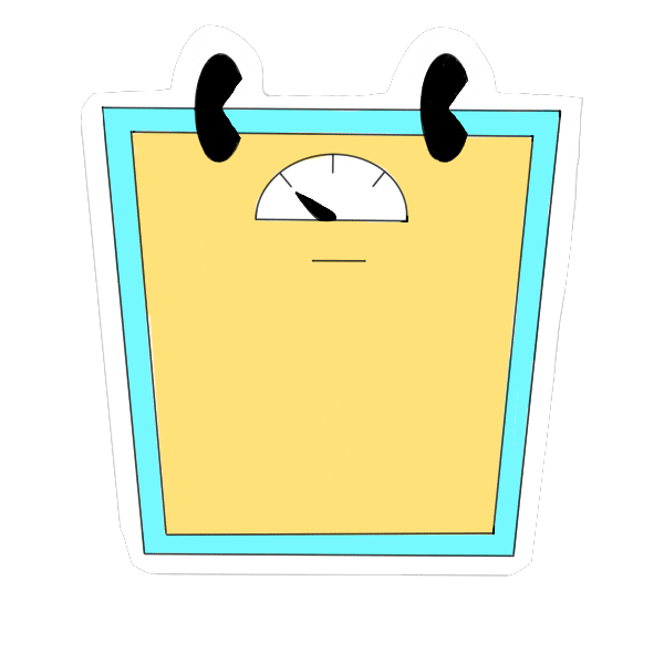 Accelia giphyupload scale weightloss lostweight Sticker