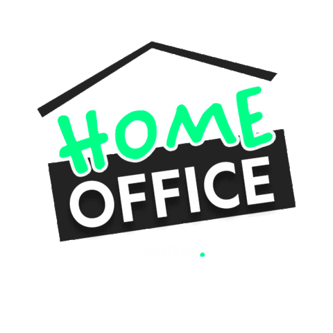 Outlab giphyupload work home office Sticker