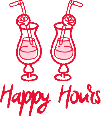 clockworkagency office happy hour clockwork ofis Sticker