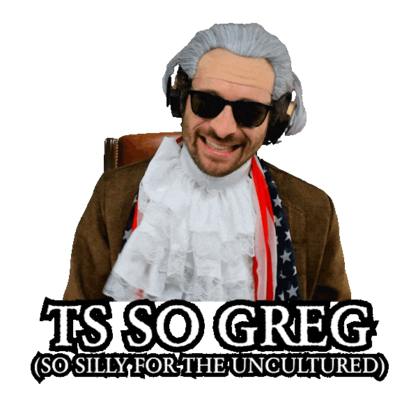 Greg Acting Silly Sticker