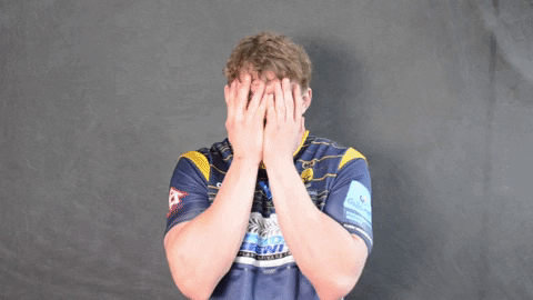 Nervous Rugby GIF by Worcester Warriors