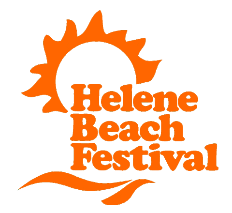 helenebeach giphyupload party beach festival Sticker