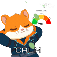Relaxed No Worries Sticker by Hamieverse
