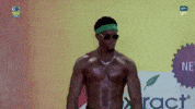 Flexing Muscles GIF by Big Brother Naija