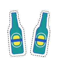 agenceDUNK dunk bottle alcool bouteille Sticker