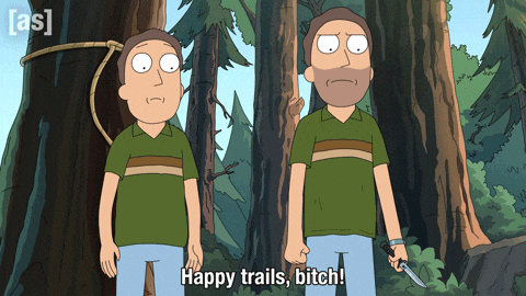 Rick And Morty Forest GIF by Adult Swim