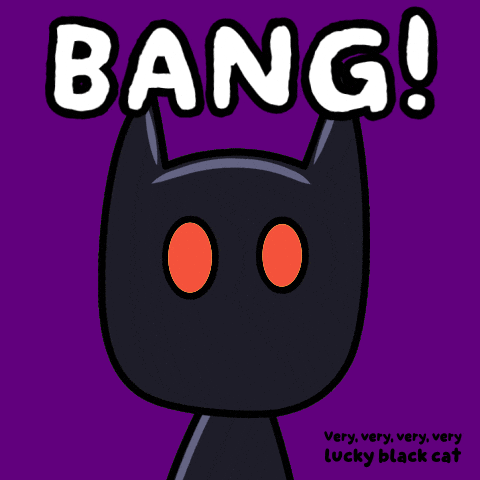 Glow Black Cat GIF by VeeFriends