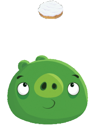 Rovio giphyupload eating yum cupcake Sticker