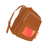 zoemaieru love local backpack mochi Sticker