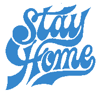 simonandmoose lettering stayhome simonandmoose Sticker